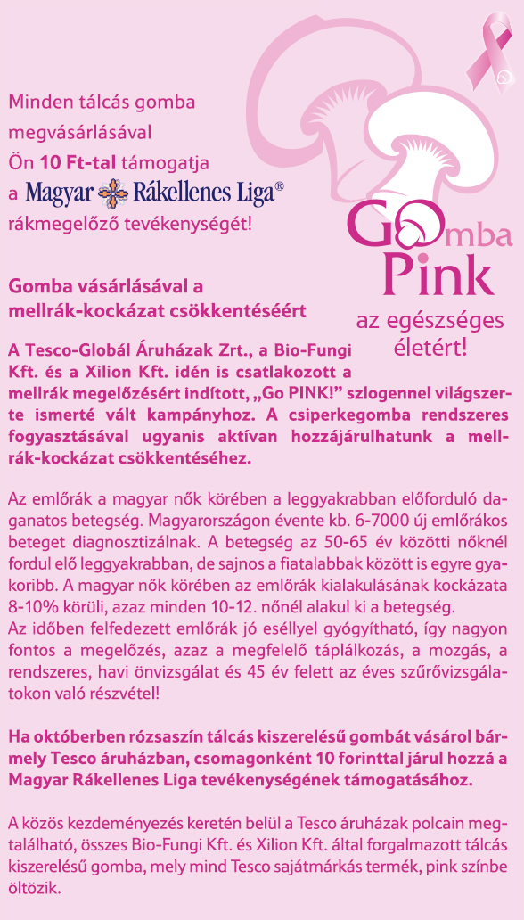 tesco gomba pink